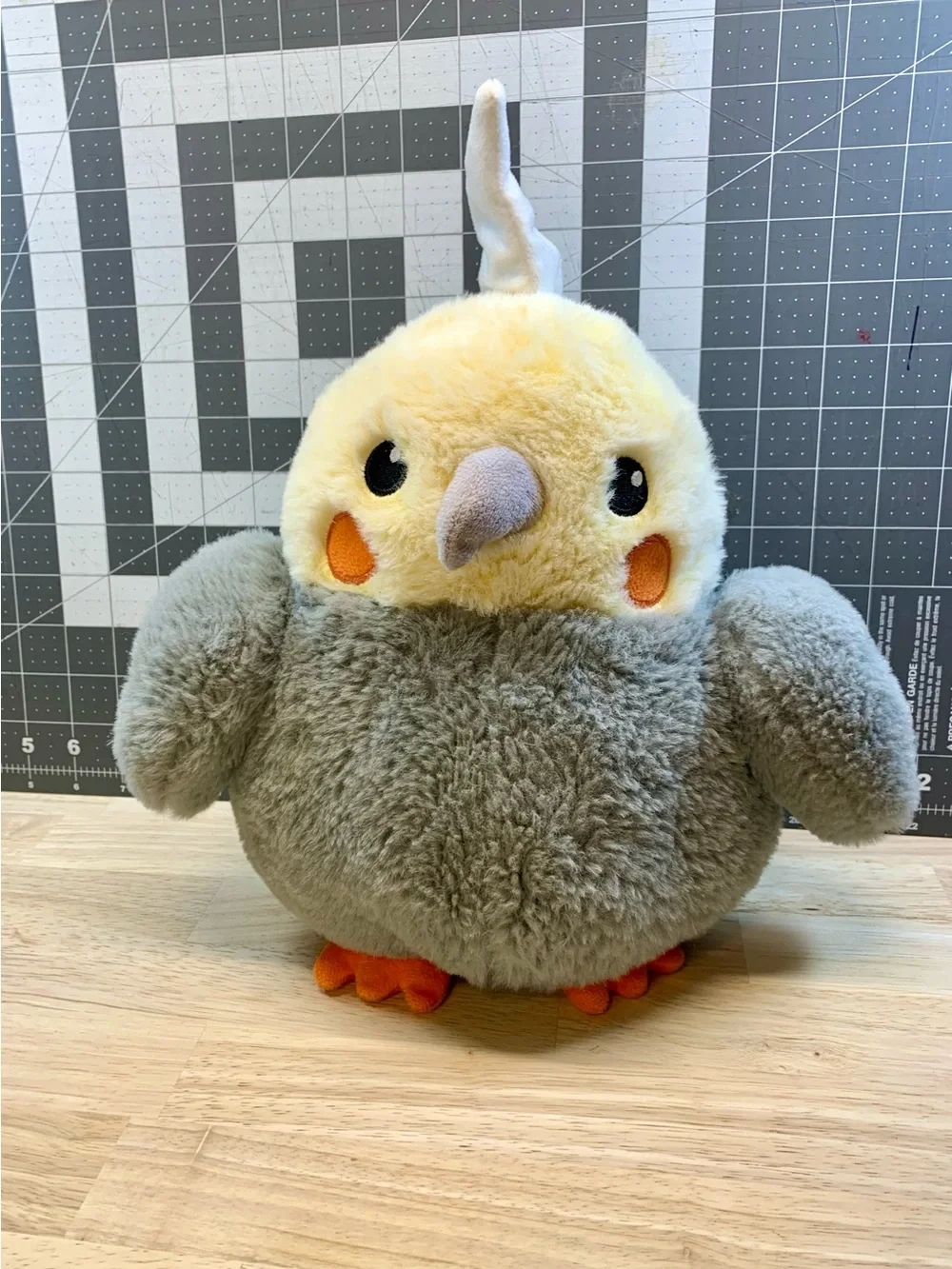PetSmart Gray Cockatiel Dog Plush Toy Stuffed Bird